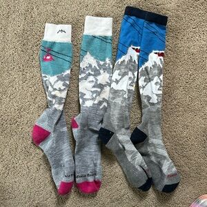 2 pairs of Darn Tough Ski Socks, M, L